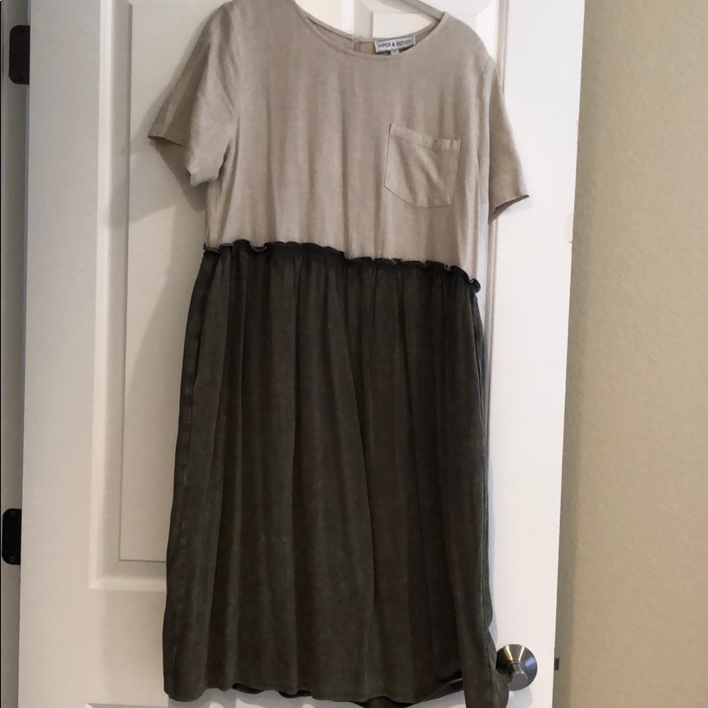 Piper and Scoot color block dress